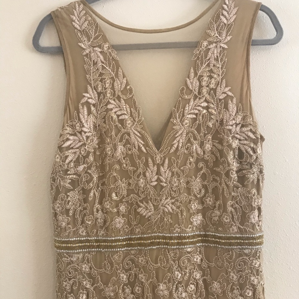 Nicole Miller Embroidered Tulle Gown - Picture 4 of 10